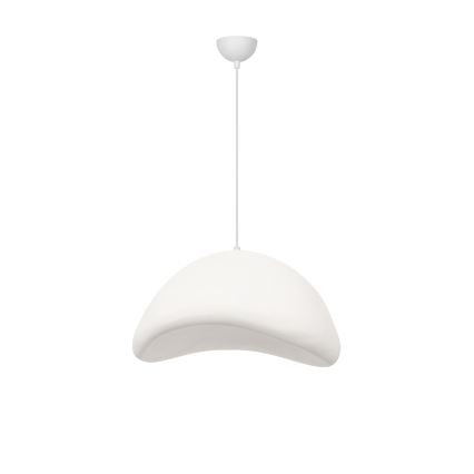 Brilagi - Lámpara colgante de cable LUNA 1xE27/40W/230V Ø 52 cm blanca