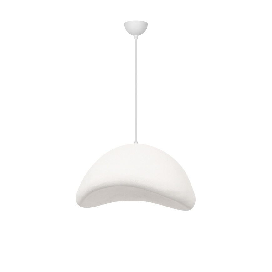 Brilagi - Lámpara colgante de cable LUNA 1xE27/40W/230V Ø 52 cm blanca