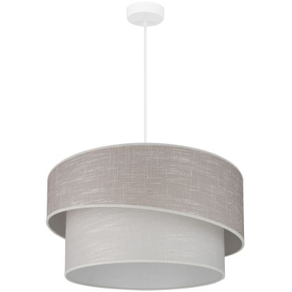 Brilagi - Lámpara colgante DOVER SHINE 1xE27/15W/230V diá. 50 cm gris/color crema