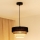Brilagi - Lámpara colgante en cable ASPEN LUNETA 1xE27/15W/230V Ø 25 cm negro/beige/crema