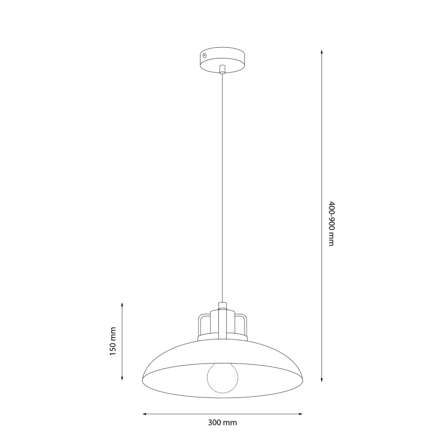 Brilagi - Lámpara colgante FLAMENGO 1xE27/60W/230V beige