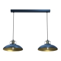 Brilagi - Lámpara colgante FLAMENGO 2xE27/60W/230V azul