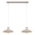 Brilagi - Lámpara colgante FLAMENGO 2xE27/60W/230V beige