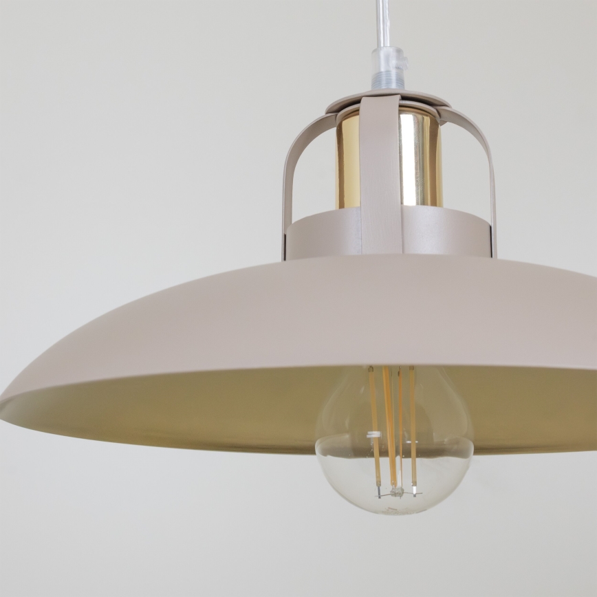 Brilagi - Lámpara colgante FLAMENGO 2xE27/60W/230V beige