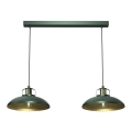 Brilagi - Lámpara colgante FLAMENGO 2xE27/60W/230V verde