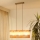 Brilagi - Lámpara colgante FOREST 3xE27/15W/230V pino/beige/color crema