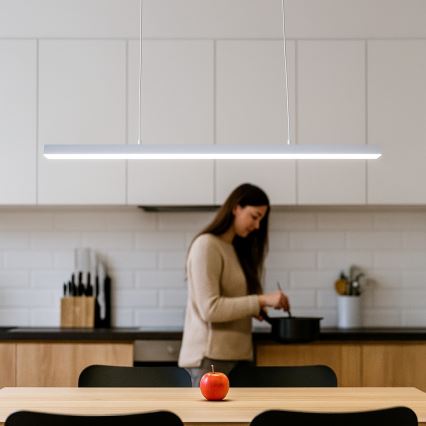 Brilagi - Lámpara colgante LED AXIS LED/30W/230V 120 cm blanca