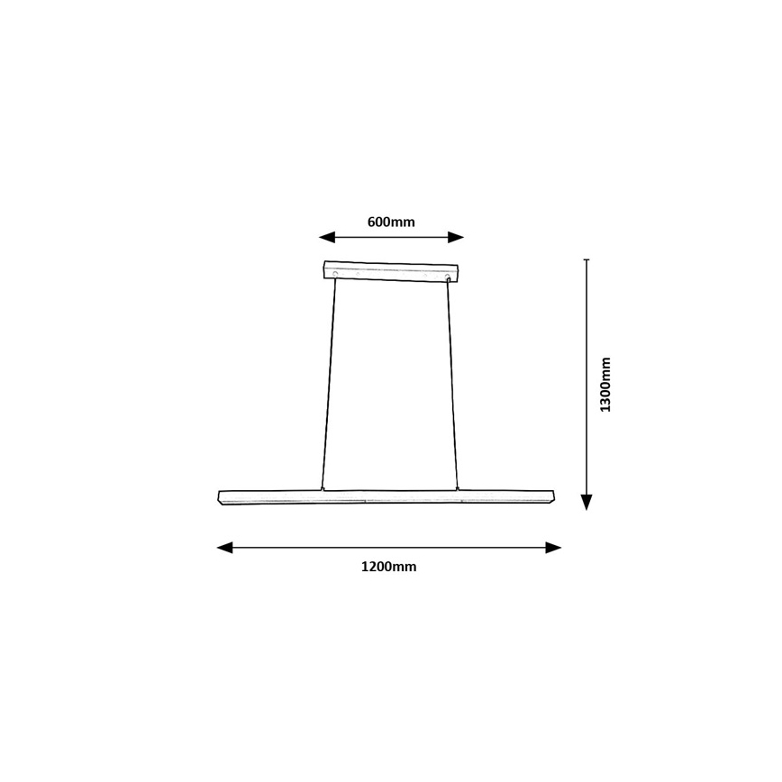 Brilagi - Lámpara colgante LED AXIS LED/30W/230V 120 cm blanca