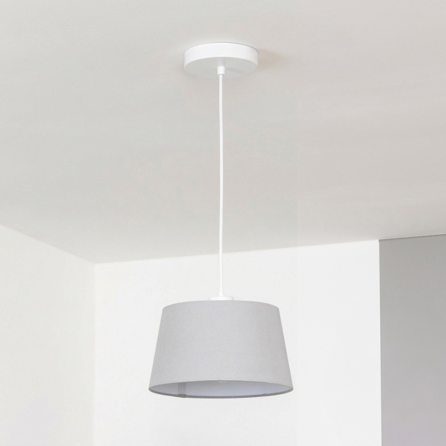 Brilagi - Lámpara colgante LED CERIA 1xE27/40W/230V, diámetro 25 cm, gris