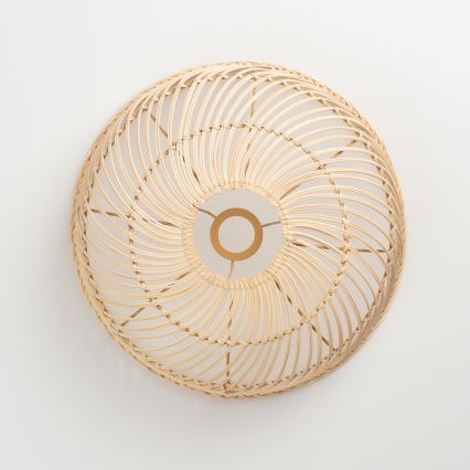 Brilagi - Lámpara colgante LED CERIA BOHO con cable 1xE27/40W/230V, diámetro 40 cm, ratán