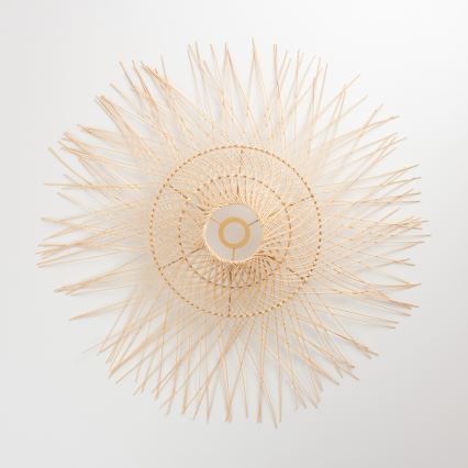 Brilagi - Lámpara colgante LED CERIA BOHO con cable 1xE27/40W/230V Ø 70 cm bambú