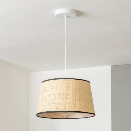 Brilagi - Lámpara colgante LED CERIA con cable 1xE27/40W/230V, diámetro 35 cm, beige