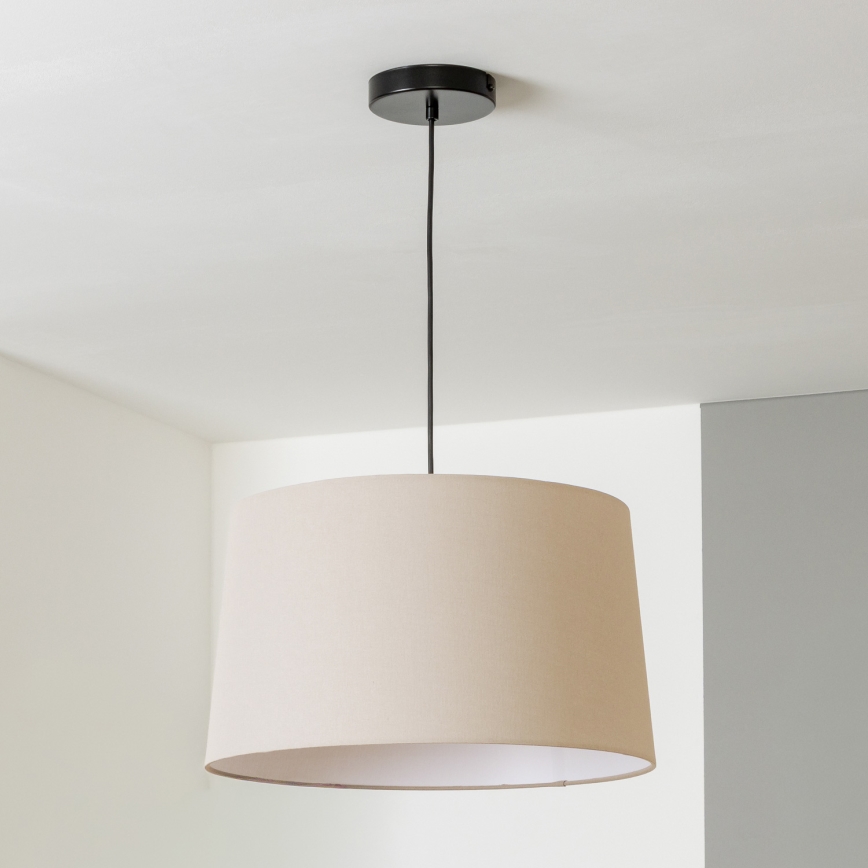 Brilagi - Lámpara colgante LED CERIA con cable, 1xE27/40W/230V, diámetro 45 cm, beige
