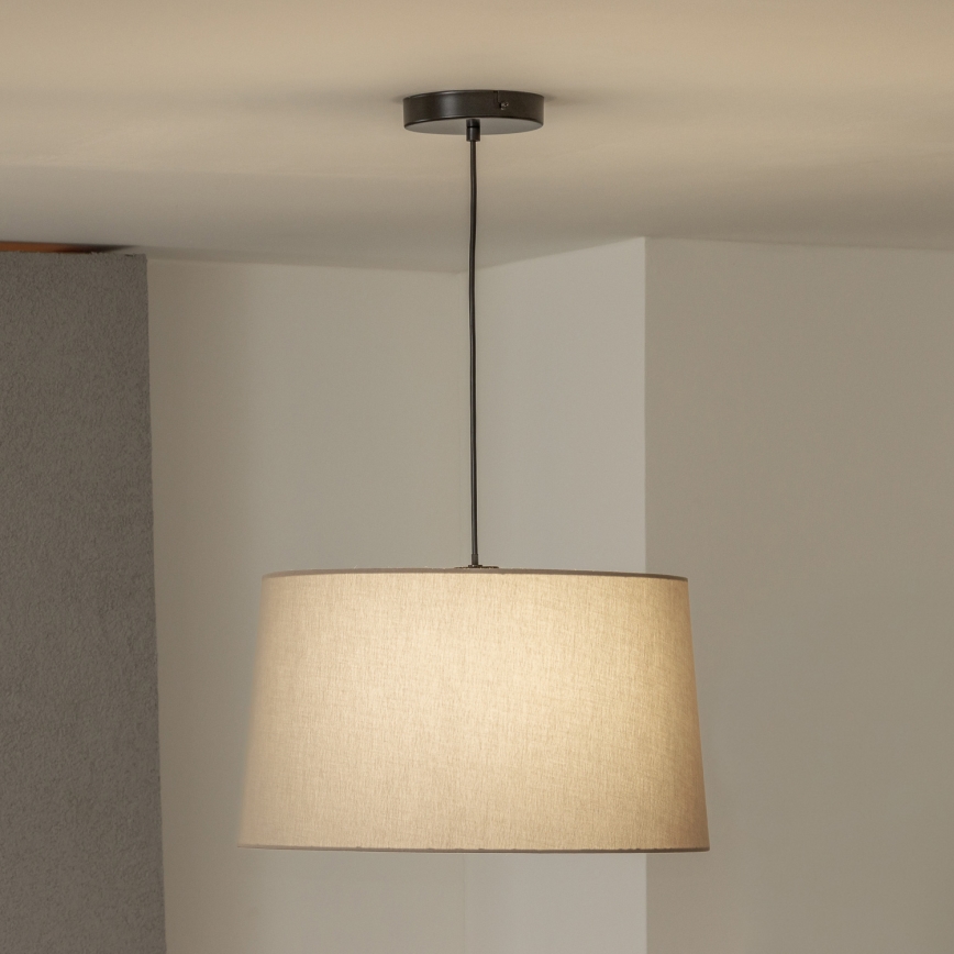 Brilagi - Lámpara colgante LED CERIA con cable, 1xE27/40W/230V, diámetro 45 cm, beige