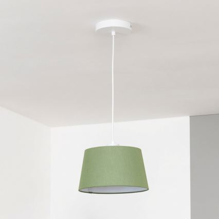 Brilagi - Lámpara colgante LED CERIA con cable, 1xE27/40W/230V, Ø 25 cm, verde