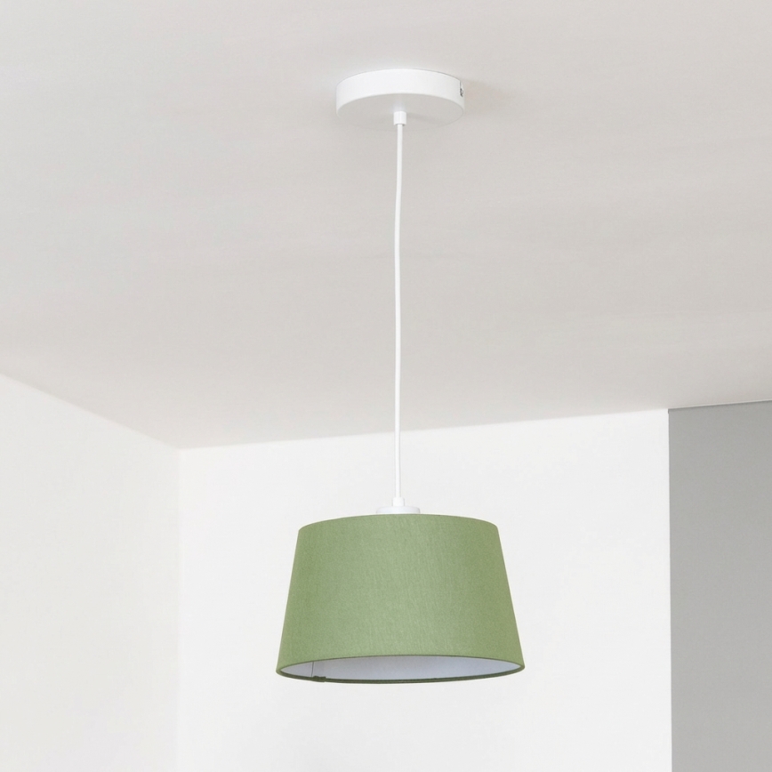 Brilagi - Lámpara colgante LED CERIA con cable, 1xE27/40W/230V, Ø 25 cm, verde