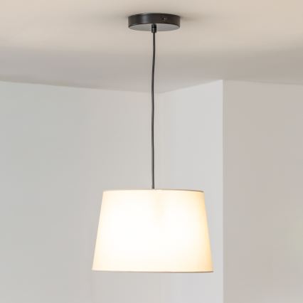 Brilagi - Lámpara colgante LED CERIA con cable 1xE27/40W/230V Ø 30 cm beige