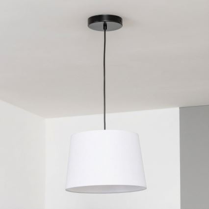 Brilagi - Lámpara colgante LED CERIA con cable 1xE27/40W/230V Ø 30 cm blanca