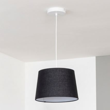 Brilagi - Lámpara colgante LED CERIA con cable 1xE27/40W/230V Ø 30 cm negra