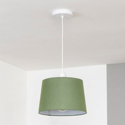Brilagi - Lámpara colgante LED CERIA con cable 1xE27/40W/230V Ø 30 cm, verde