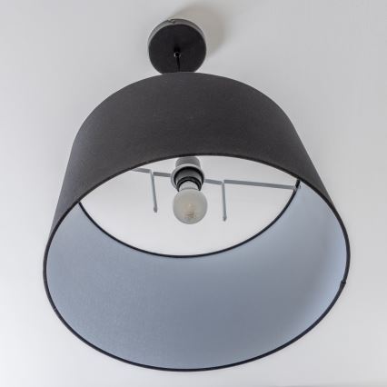 Brilagi - Lámpara colgante LED CERIA con cable 1xE27/40W/230V Ø 45 cm negra