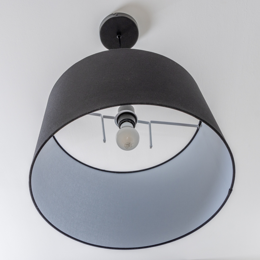 Brilagi - Lámpara colgante LED CERIA con cable 1xE27/40W/230V Ø 45 cm negra