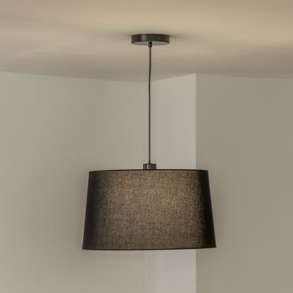 Brilagi - Lámpara colgante LED CERIA con cable 1xE27/40W/230V Ø 45 cm negra