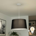 Brilagi - Lámpara colgante LED CERIA con cable 1xE27/40W/230V Ø 45 cm negra