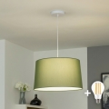 Brilagi - Lámpara colgante LED CERIA con cable 1xE27/40W/230V Ø 45 cm verde