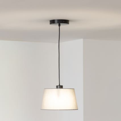 Brilagi - Lámpara colgante LED CERIA sobre cable 1xE27/40W/230V Ø 25 cm, gris