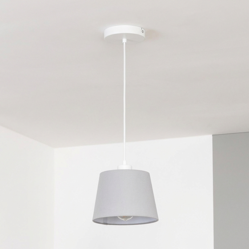 Brilagi - Lámpara colgante LED CERIA suspendida por cable 1xE27/40W/230V Ø 20,5 cm gris