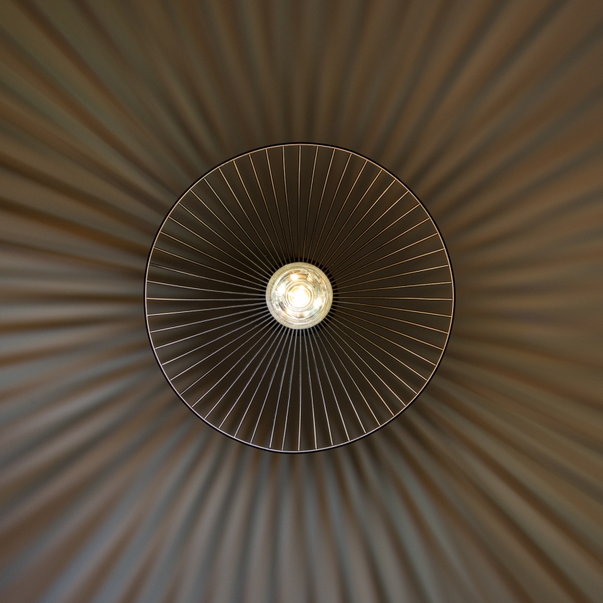 Brilagi - Lámpara colgante LED CERIA WIRE 1xE27/40W/230V Ø 26 cm, negra