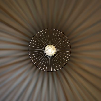 Brilagi - Lámpara colgante LED CERIA WIRE con cable 1x E27/40W/230V Ø 30 cm negra