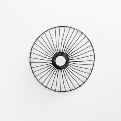 Brilagi - Lámpara colgante LED CERIA WIRE con cable 1x E27/40W/230V Ø 30 cm negra