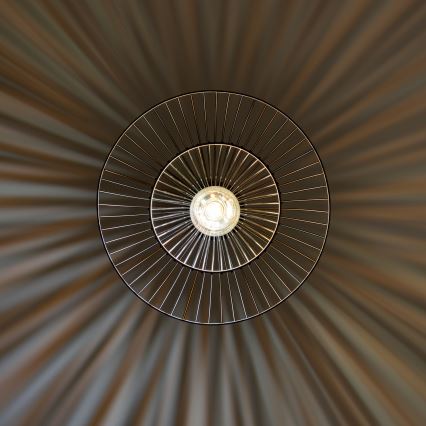 Brilagi - Lámpara colgante LED CERIA WIRE con cable 1xE27/40W/230V, diámetro 38 cm, negro