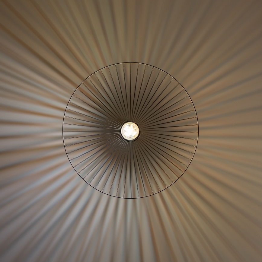 Brilagi - Lámpara colgante LED CERIA WIRE con cable 1xE27/40W/230V, diámetro 60 cm, negra