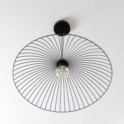 Brilagi - Lámpara colgante LED CERIA WIRE con cable 1xE27/40W/230V, diámetro 60 cm, negra