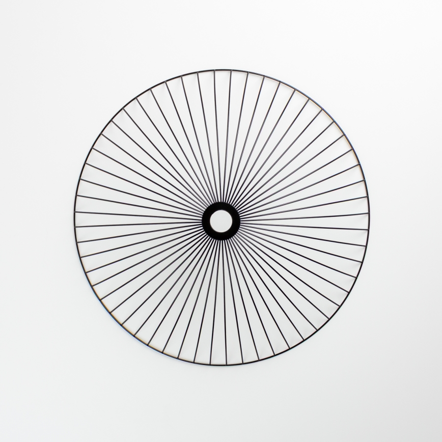 Brilagi - Lámpara colgante LED CERIA WIRE con cable 1xE27/40W/230V, diámetro 60 cm, negra