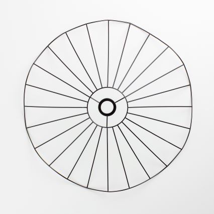 Brilagi - Lámpara colgante LED CERIA WIRE con cable 1xE27/40W/230V Ø 60 cm negra