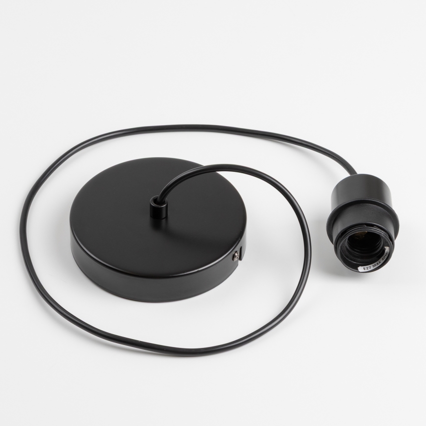 Brilagi - Lámpara colgante LED CERIA WIRE con cable 1xE27/40W/230V Ø 60 cm negra