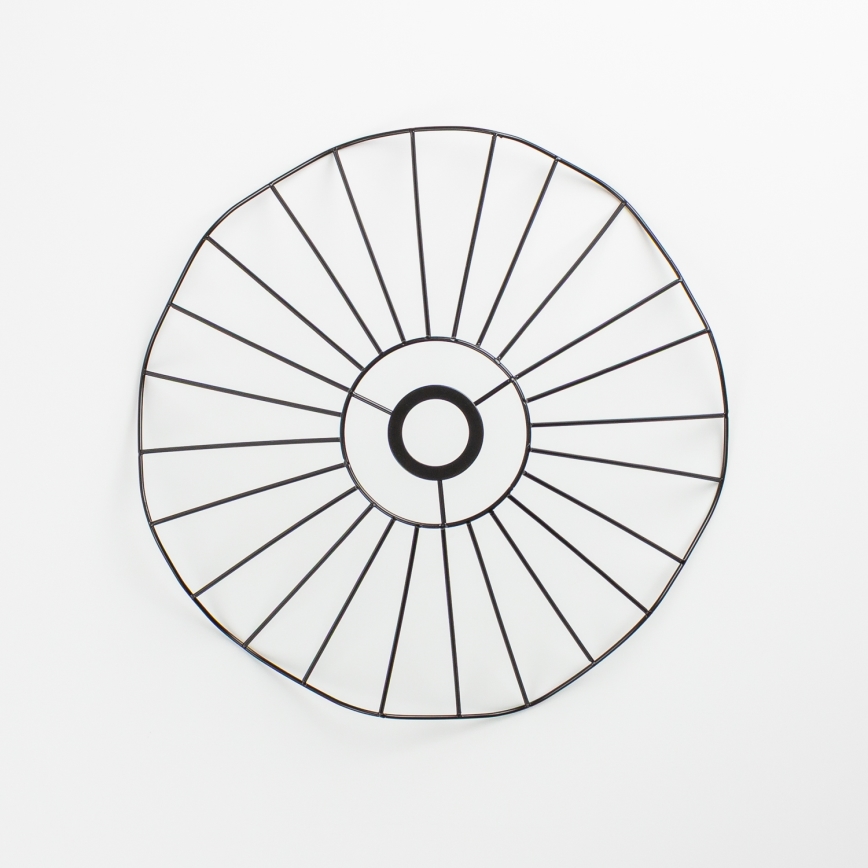 Brilagi - Lámpara colgante LED CERIA WIRE suspendida en cable 1xE27/40W/230V diámetro 40 cm negra