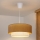 Brilagi - Lámpara colgante LED con cable BOHO ECO 1xE27/10W/230V Ø 40 cm beige/crema