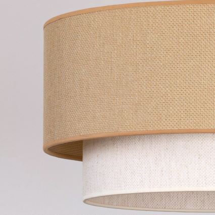 Brilagi - Lámpara colgante LED con cable BOHO ECO 1xE27/10W/230V Ø 40 cm beige/crema