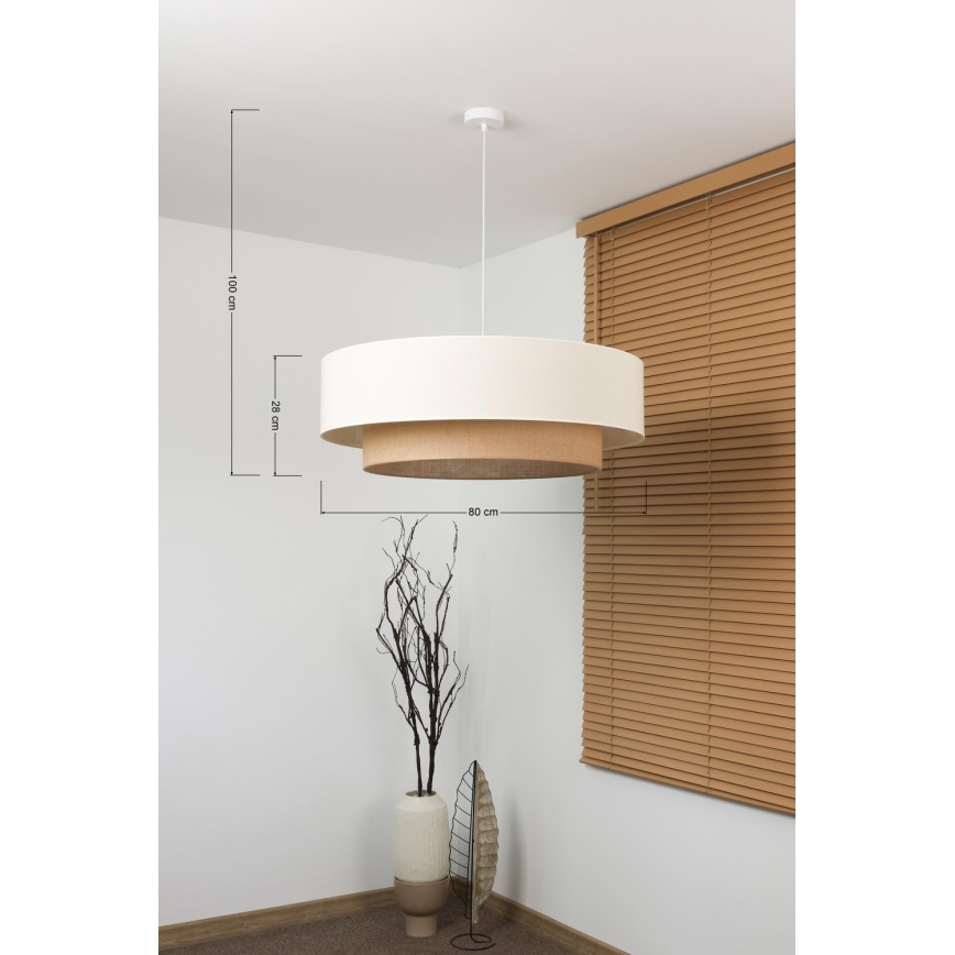 Brilagi - Lámpara colgante LED con cable BOHO STYLE 3xE27/15W/230V Ø 80 cm