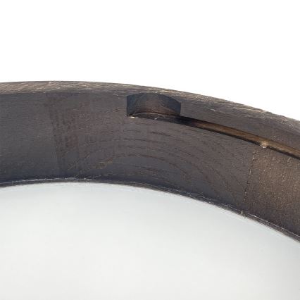 Brilagi - Lámpara colgante LED con cable CARVALHO SMOKEY, 3xE27/60W/230V, roble, diámetro 47,5 cm