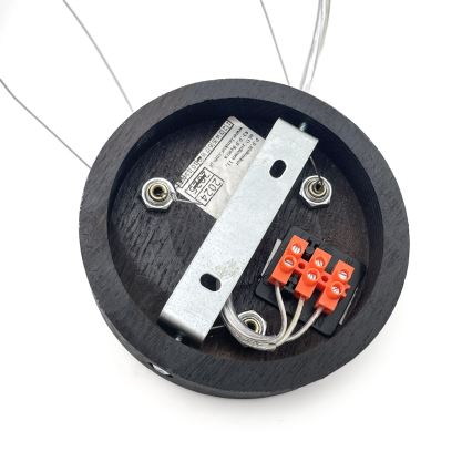 Brilagi - Lámpara colgante LED con cable CARVALHO SMOKEY, 3xE27/60W/230V, roble, diámetro 47,5 cm