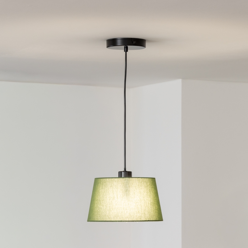 Brilagi - Lámpara colgante LED con cable CERIA 1xE27/40W/230V diámetro 25 cm verde