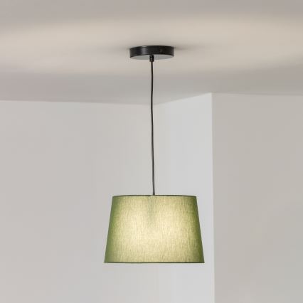 Brilagi - Lámpara colgante LED con cable CERIA 1xE27/40W/230V Ø 30 cm, verde