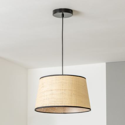 Brilagi - Lámpara colgante LED con cable CERIA 1xE27/40W/230V Ø 35 cm beige