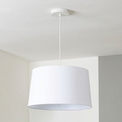 Brilagi - Lámpara colgante LED con cable CERIA 1xE27/40W/230V Ø 45 cm blanca